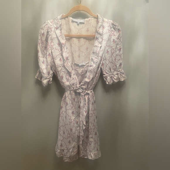 Hill House Home 2 piece set- Nima dress and Tati silk Teddy/- Cabernet Trellis - Picture 9 of 11